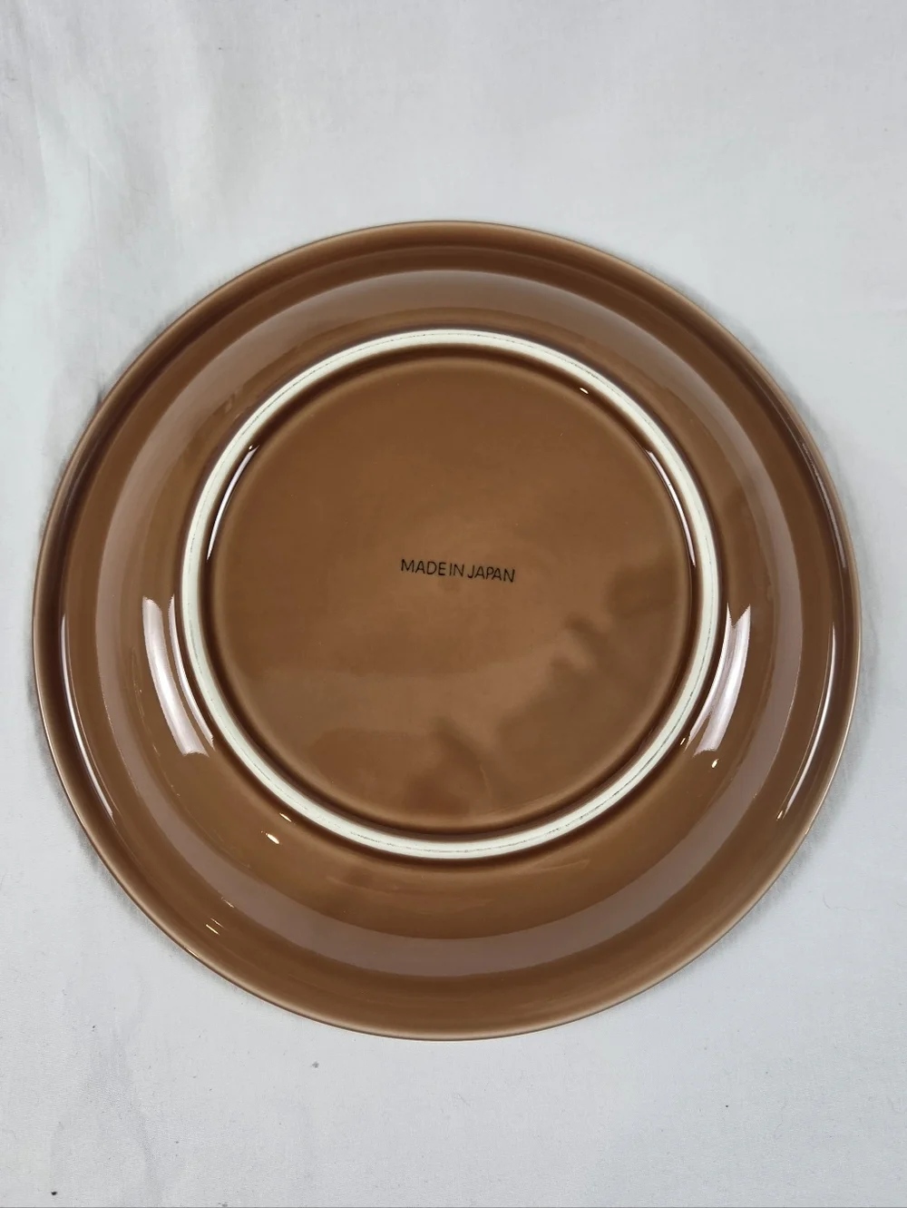 Mid-Century Lidded Ceramic Apple 10.5" Pie Dish Made in Japan - Picture 5 of 8